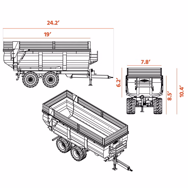 15 ton KT44150 Measurements
