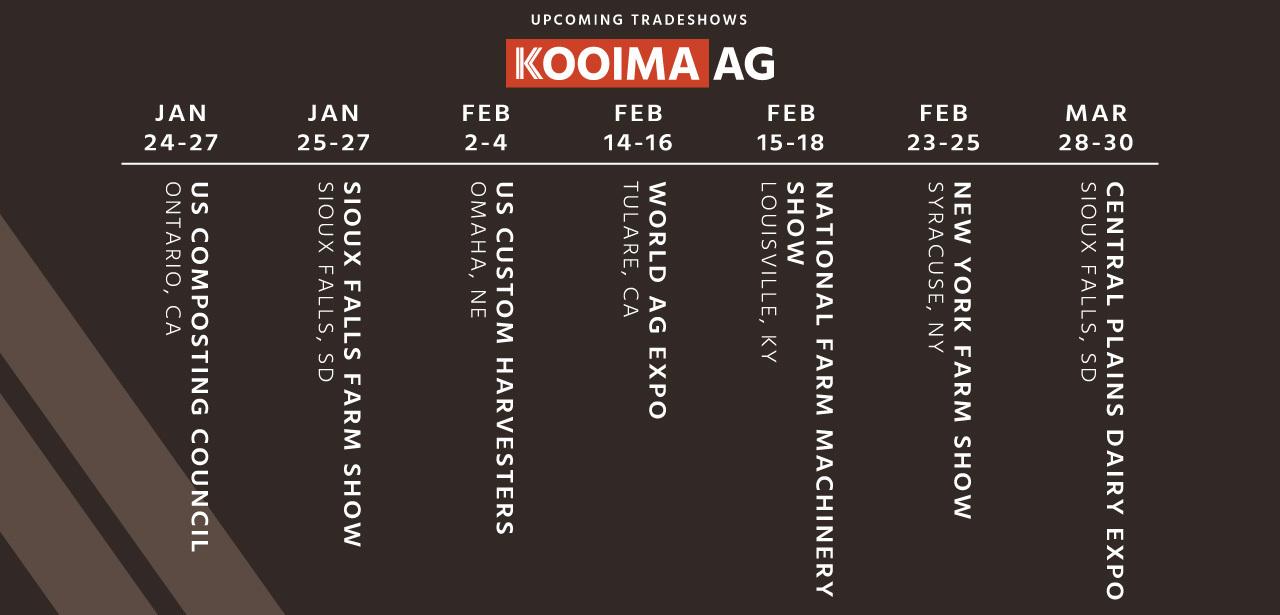 2023-Tradeshow Schedule