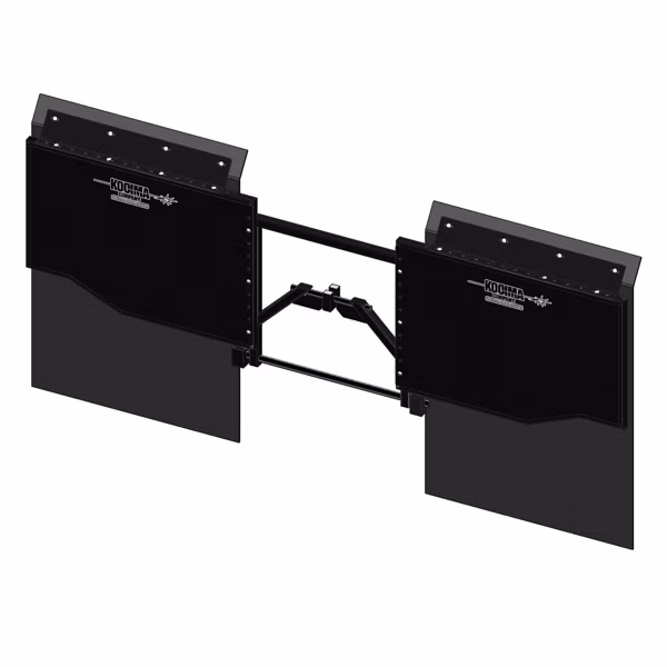 KMFD Dual Tire Mud Flap black