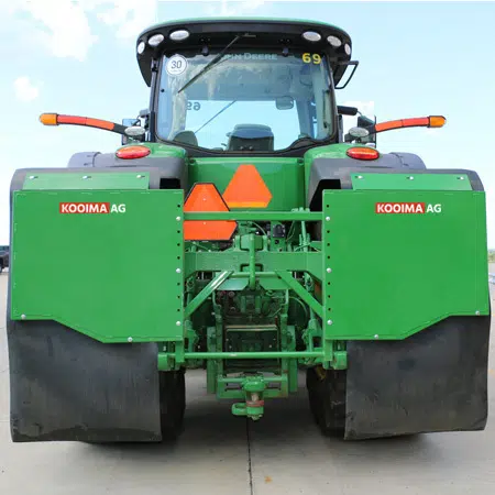 Dual Tire Mud Flap (to fit JD® category 3 or 4 point) | Kooima Ag