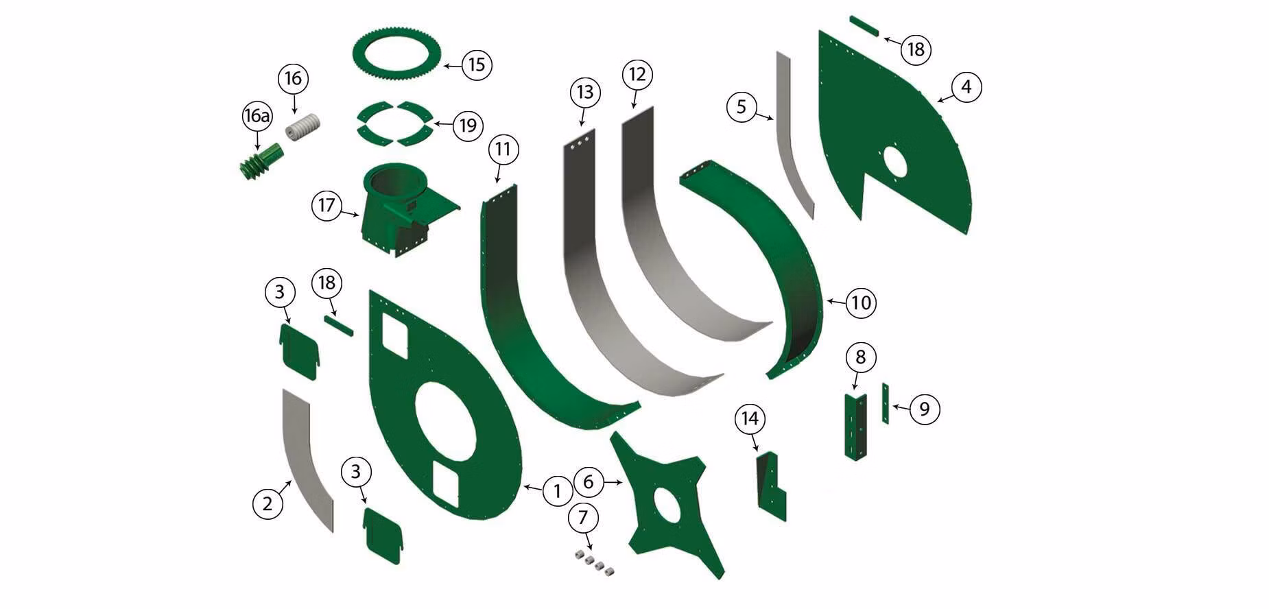 5720-5730-5820-5830-Fan Housing Assembly